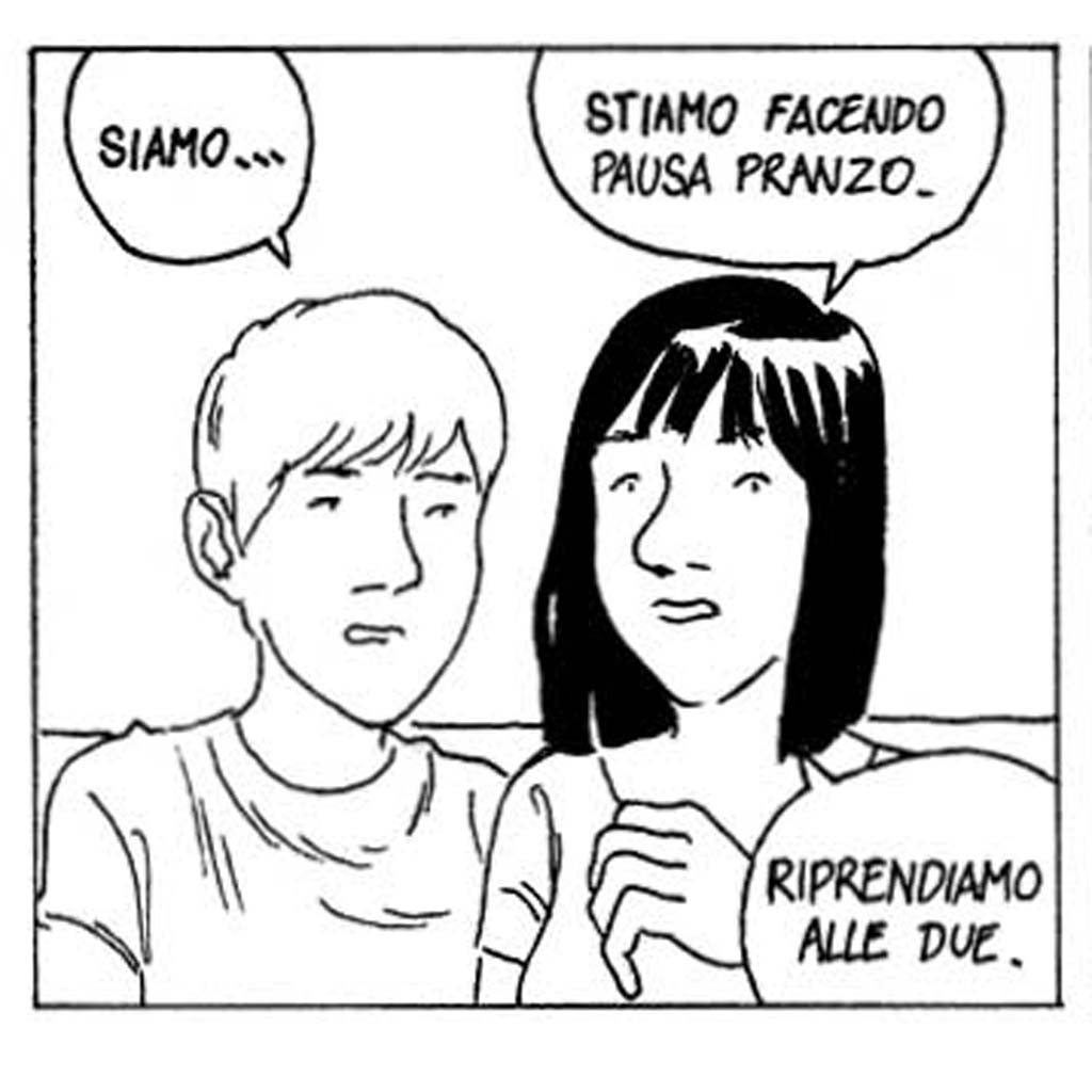 Marcello e Giuseppina fumetto breve